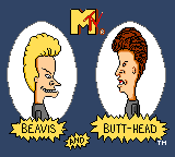 Beavis and Butt-head (USA, Europe) (Option-Menu different) Title Screen